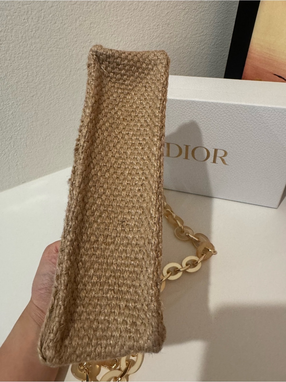 Dior Beauty Makeup Bag Woven D rings and chain Added - Picture 7 of 14